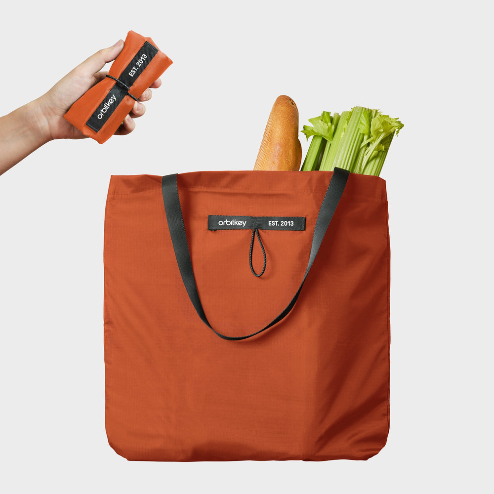 Foldable Tote Bag Tangerine Limited Edition Orbitkey Europe