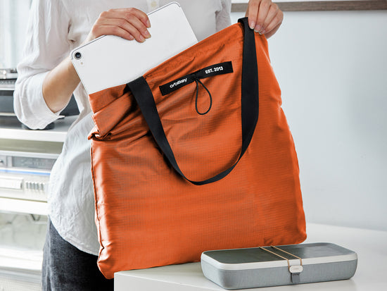 Foldable Tote Bag - Tangerine Limited Edition – Orbitkey Europe