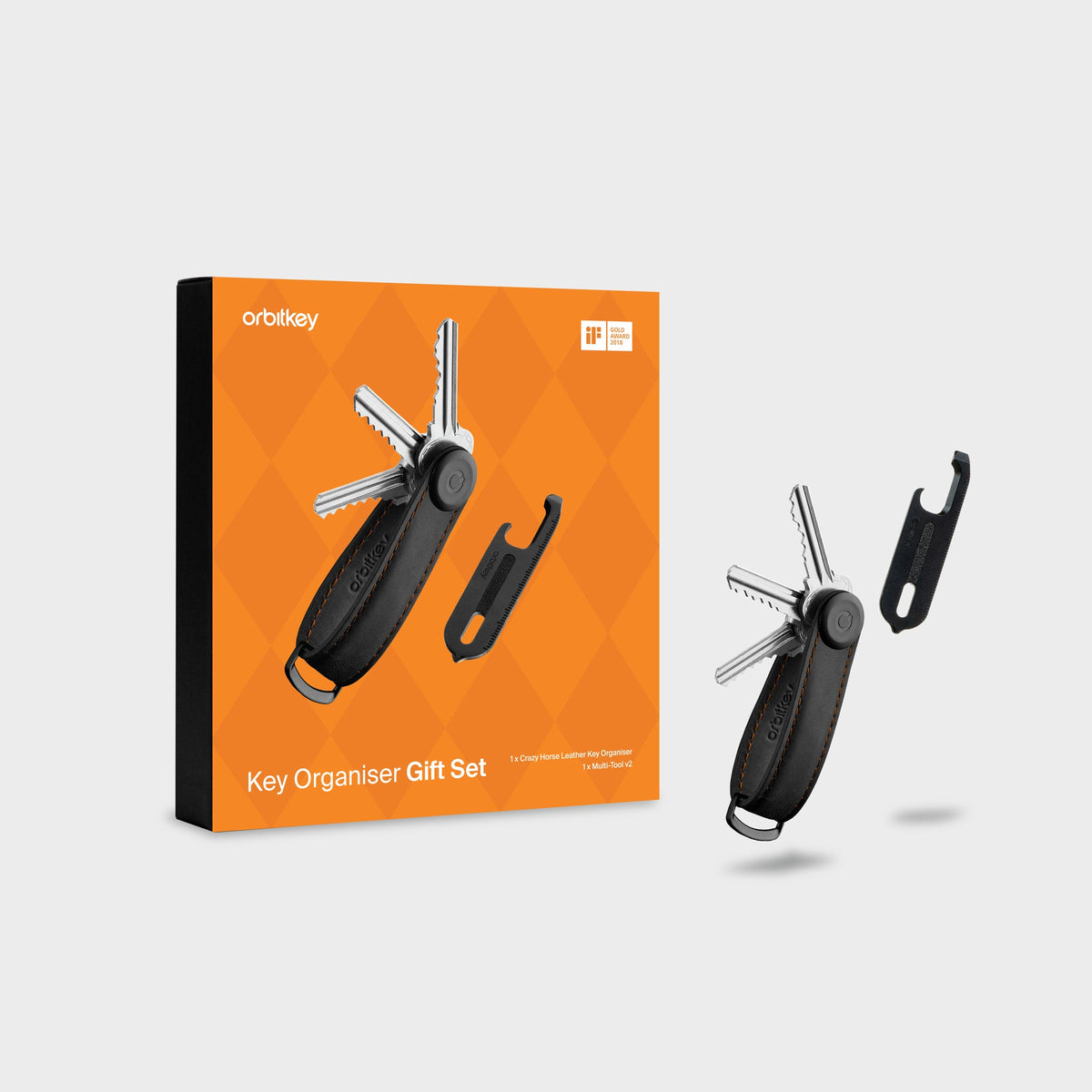Key Organiser Crazy Horse + Multi-Tool v2 Set – Orbitkey Europe